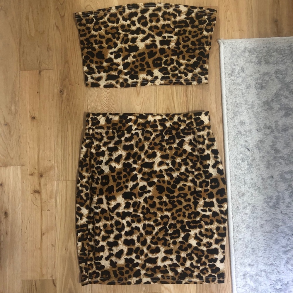 Cheetah Print Two Piece Set